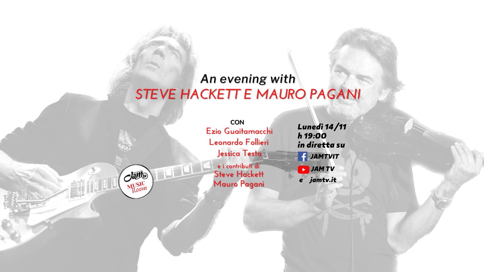 Music Room - Steve Hackett e Mauro Pagani diretta