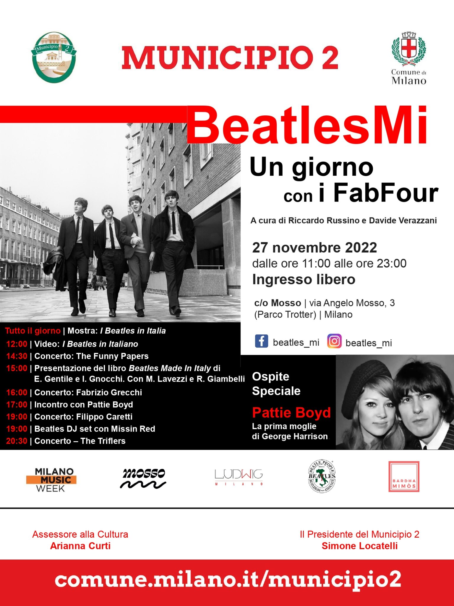 Beatles - Milano - Pattie Boyd
