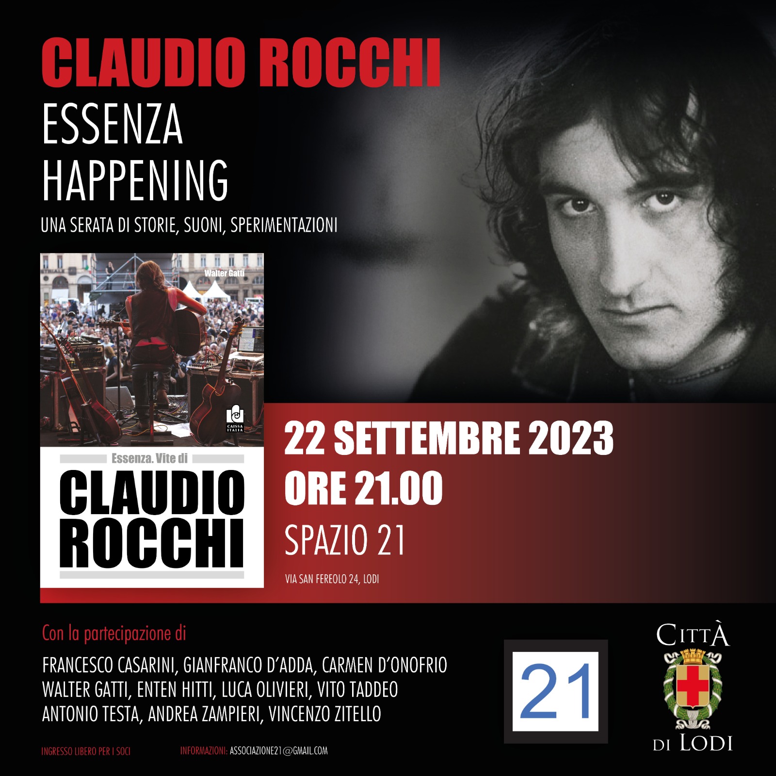 Claudio Rocchi - Evento Spazio 21 di Lodi