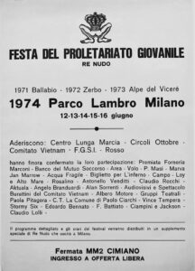 Locandina Parco Lambro 1974