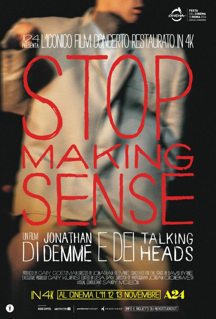 Locandina "Stop Making Sense. 40 Anniversary Experience"