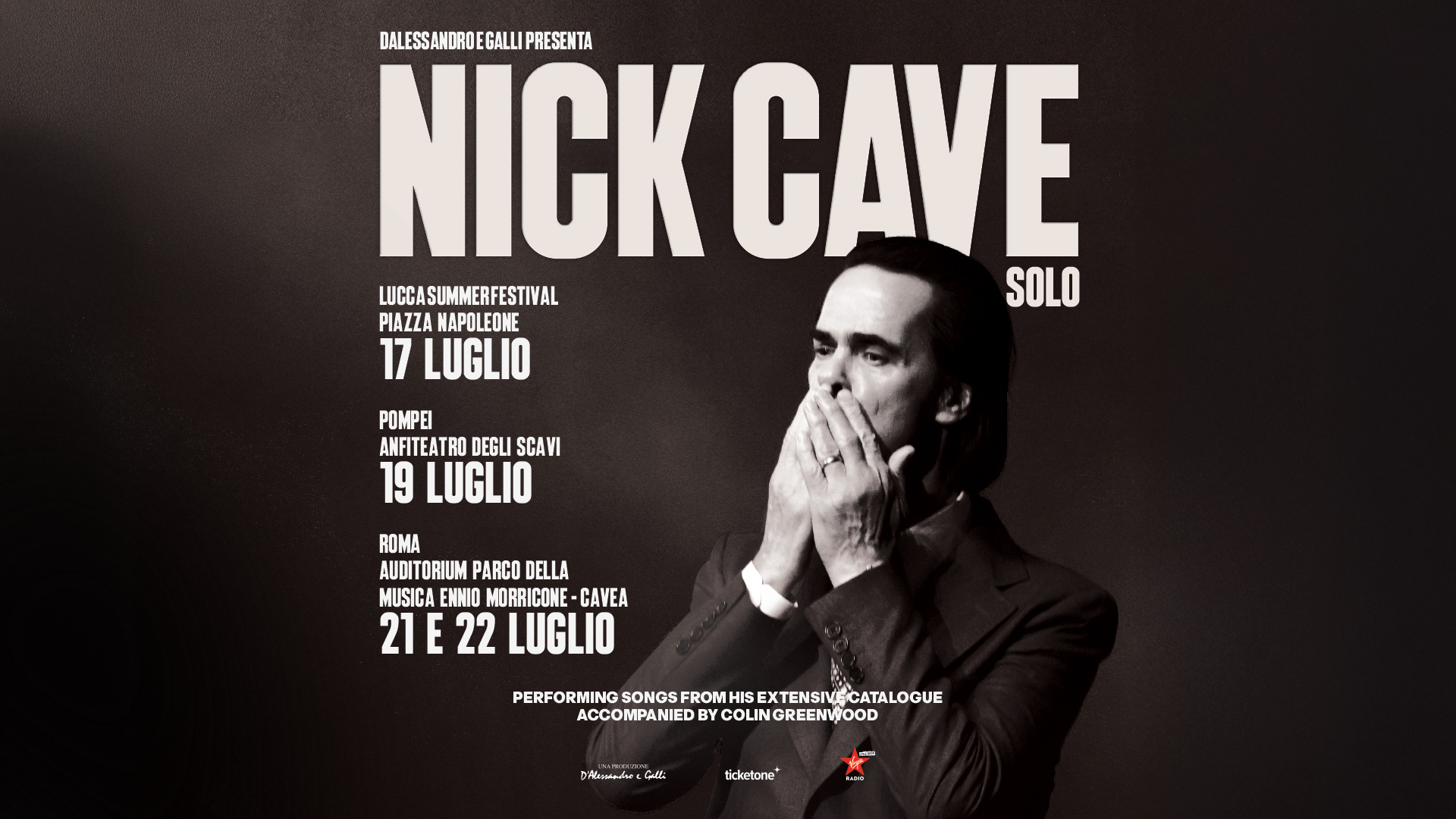 Nick Cave - concerti - Italia - 2025