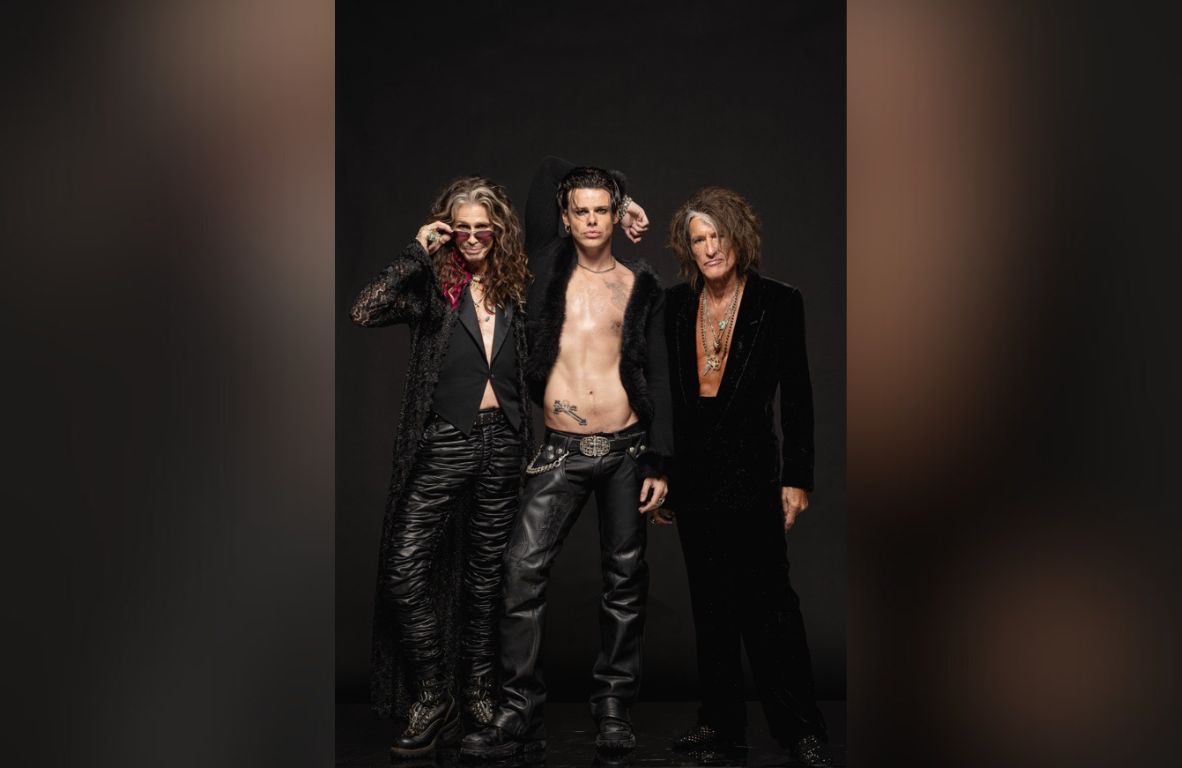 Aerosmith e Yungblud: Steven Tyler, Yungblud e Joe Perry - Foto di Ross Halfin