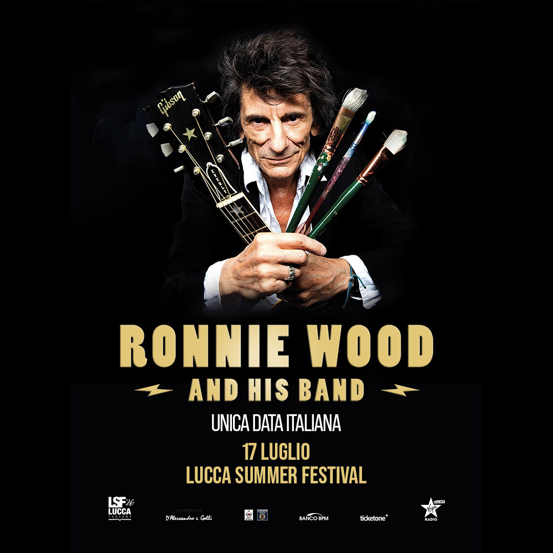 ronnie wood - lucca - 17 luglio 2026