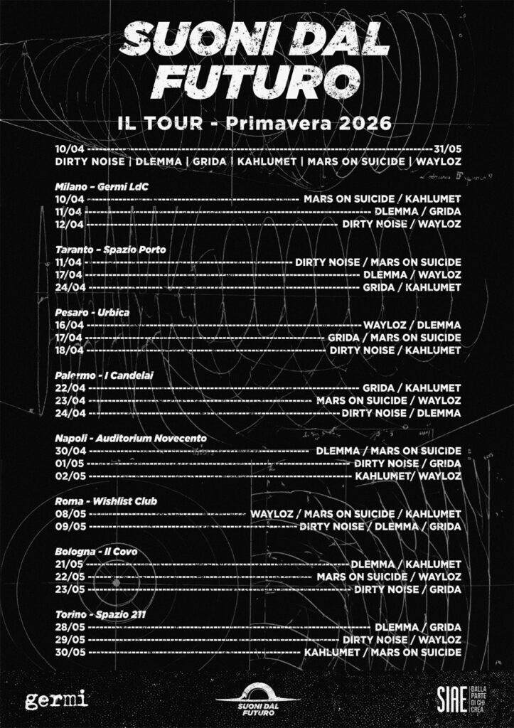 Locandina - Suoni dal Futuro - Calendario 2026