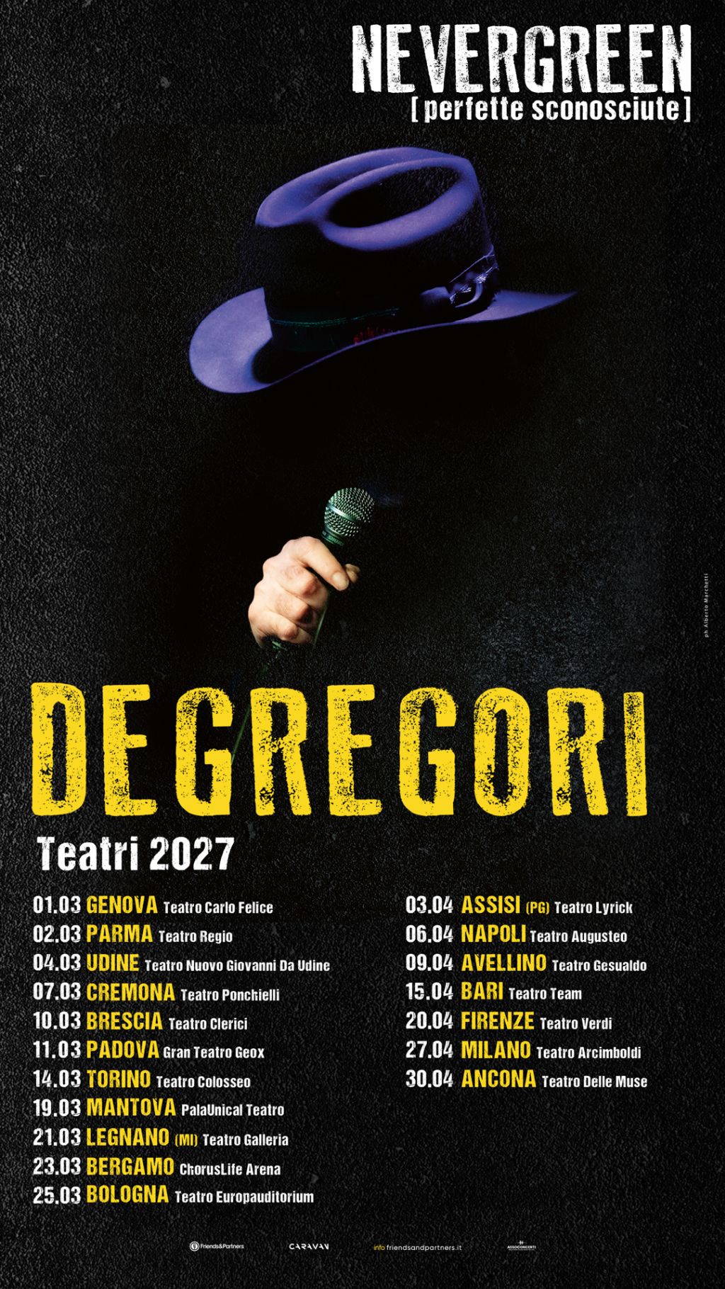 Francesco De Gregori - Nevergreen - Teatri 2027